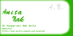 anita nak business card